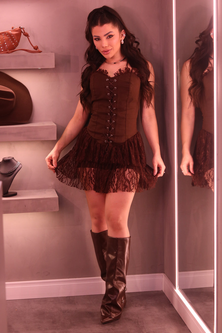VESTIDO ROSA