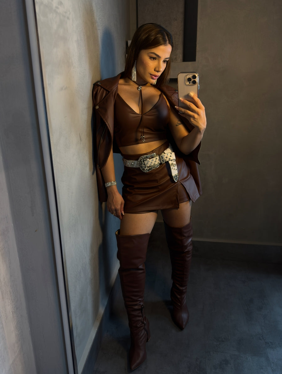 JAQUETA COURINO ZÍPER